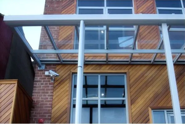 Supported Glass Canopy Offices Sheffield